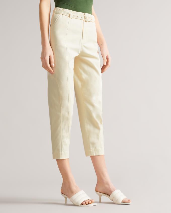 Pantalon Ted Baker Panelled Barrel Leg Blanche Femme | CUM-26889461